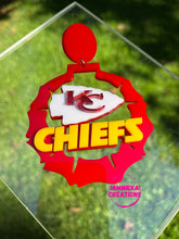 Load image into Gallery viewer, SPORTS FAN FOOTBALL EARRINGS- HOLIDAY