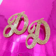 Load image into Gallery viewer, INITIAL EARRINGS - HOLIDAY SALE