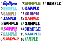 Load image into Gallery viewer, BIG MAMA NAMEPLATE BELT- HOLIDAY SALE