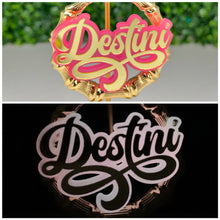 Load image into Gallery viewer, LIGHTS OUT (GLOW IN DARK) NAMEPLATE EARRINGS