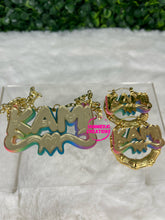Load image into Gallery viewer, CERENA NAMEPLATE SET - (EARRINGS/NECKLACE)