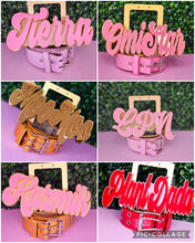 Load image into Gallery viewer, BIG MAMA NAMEPLATE BELT- HOLIDAY SALE