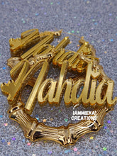 Load image into Gallery viewer, CALLING ALL HEARTS NAMEPLATE EARRINGS - HOLIDAY SALE