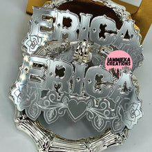 Load image into Gallery viewer, CLIP ON NAMEPLATE EARRINGS