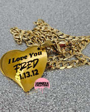 Load image into Gallery viewer, I LOVE YOU STAINLESS STEEL HEART CHAIN - VALENTINES DAY
