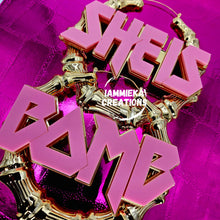 Load image into Gallery viewer, ONE WORD ON EACH NAMEPLATE EARRINGS