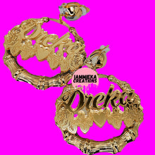 Load image into Gallery viewer, CLIP ON NAMEPLATE EARRINGS