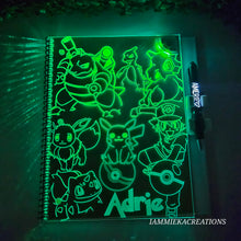 Load image into Gallery viewer, LED (LIGHT UP) ACRYLIC NOTEBOOK