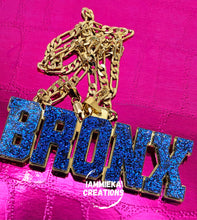 Load image into Gallery viewer, BLING NAMEPLATE NECKLACES