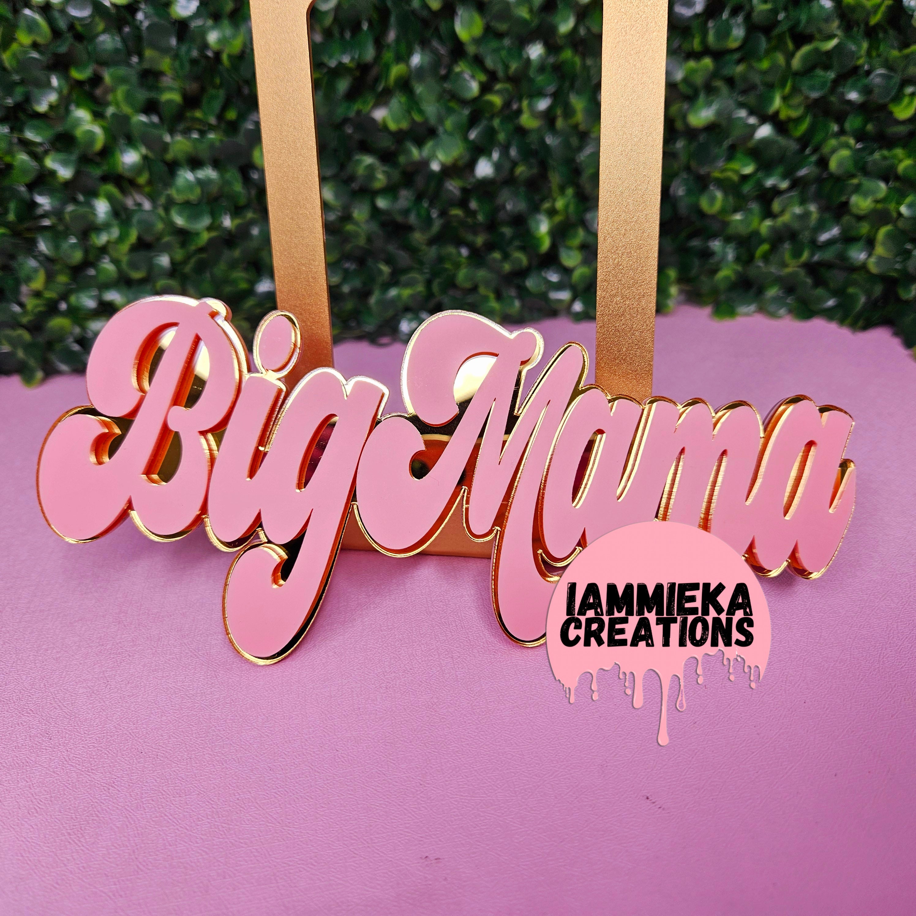 BIG MAMA NAMEPLATE BELT – IAmMiekaCreations
