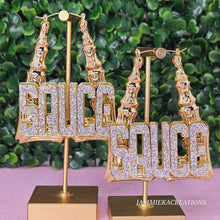 Load image into Gallery viewer, TOYKA NAMEPLATE EARRINGS - HOLIDAY SALE