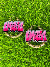 Load image into Gallery viewer, GRAFFITI NAMEPLATE EARRINGS