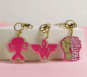 BREAST CANCER AWARENESS KEYCHAINS