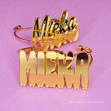 Load image into Gallery viewer, NAMEPLATE BANGLE BRACELET
