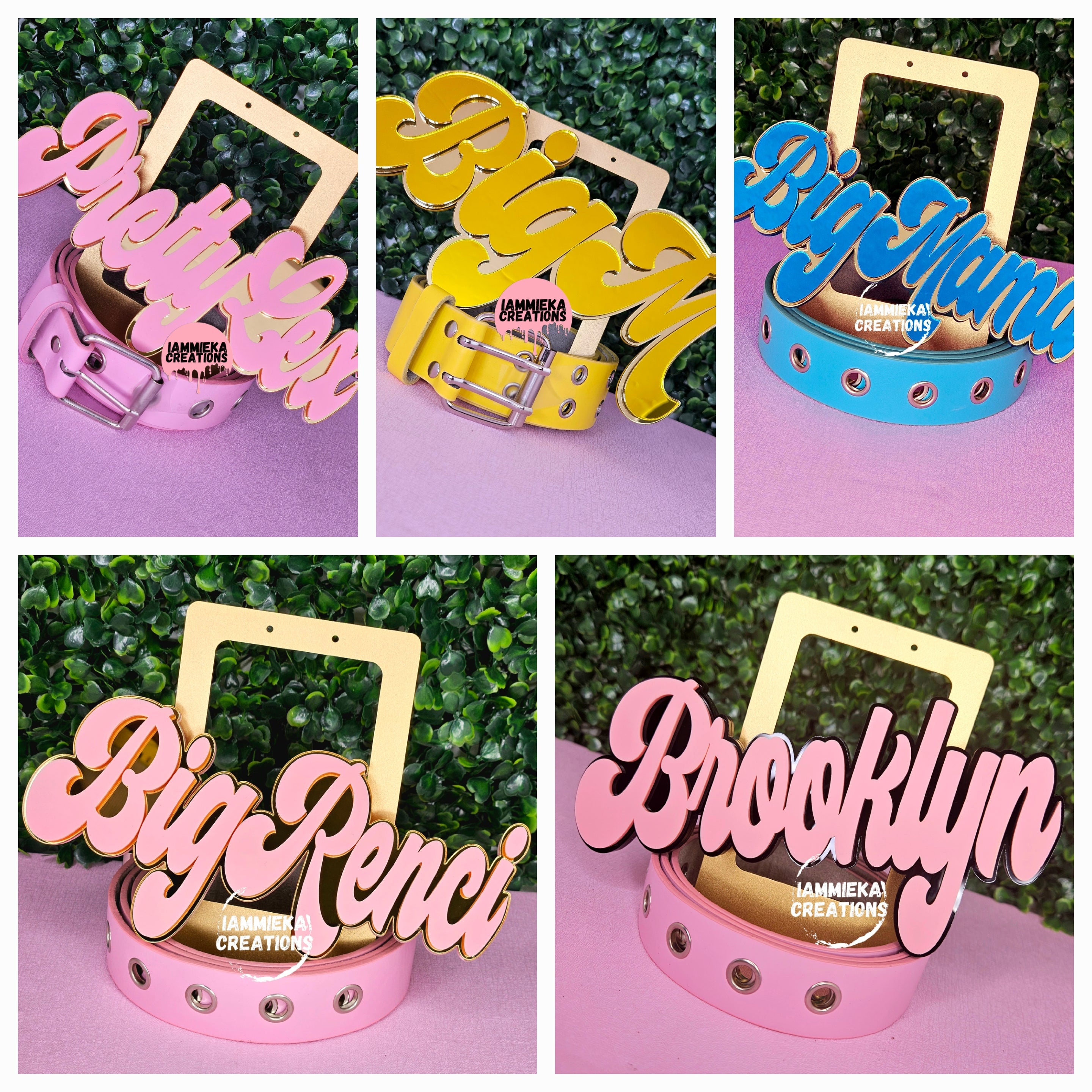 BIG MAMA NAMEPLATE BELT