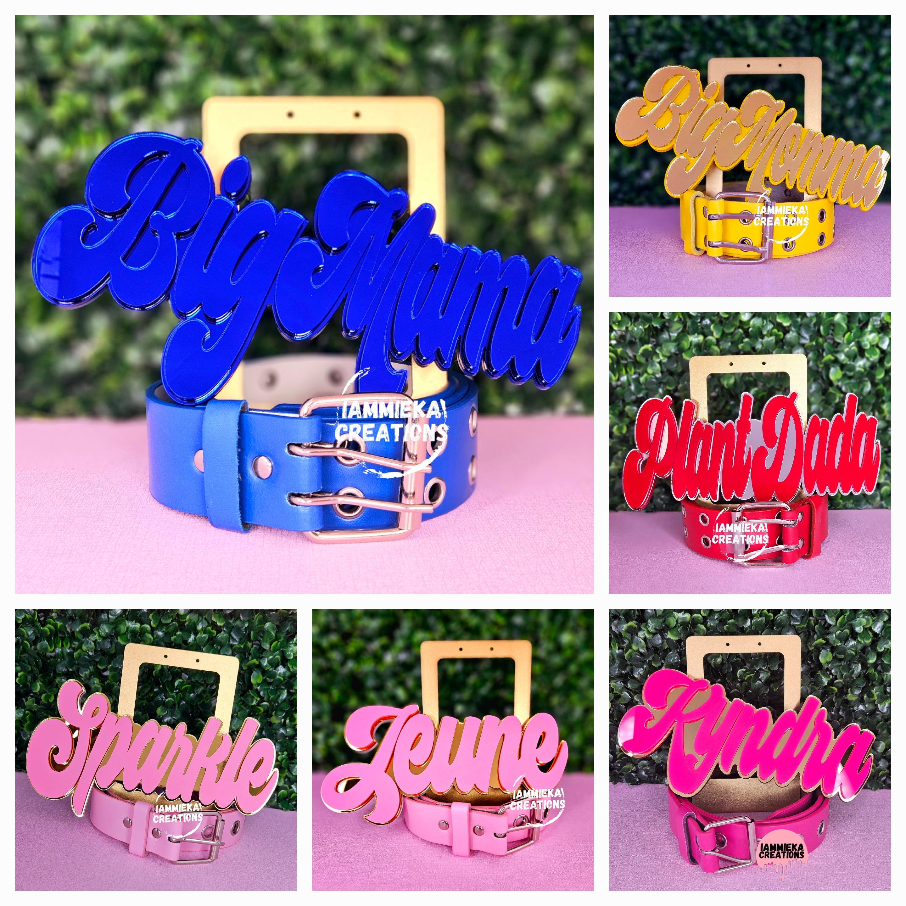 BIG MAMA NAMEPLATE BELT