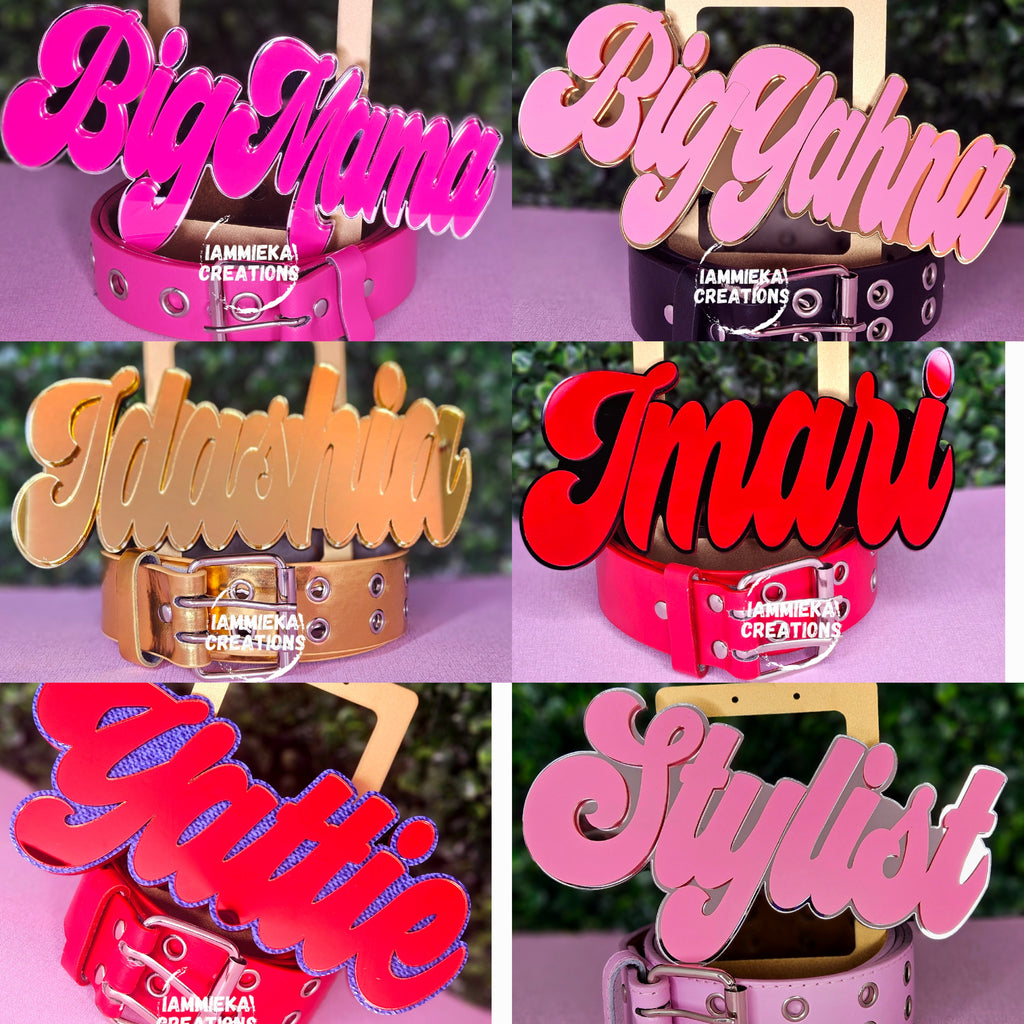 BIG MAMA NAMEPLATE BELT