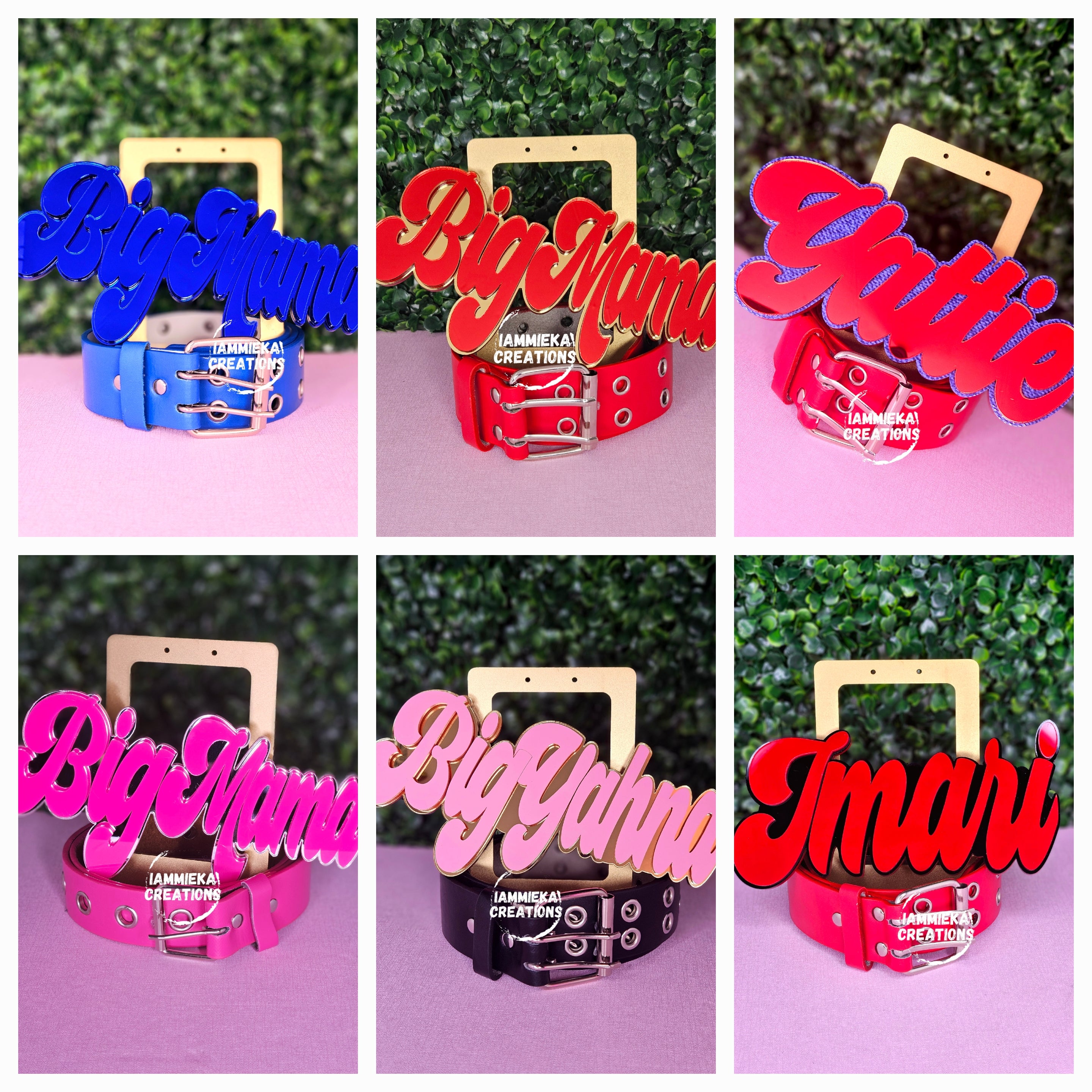 BIG MAMA NAMEPLATE BELT