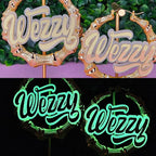 LIGHTS OUT (GLOW IN DARK) NAMEPLATE EARRINGS