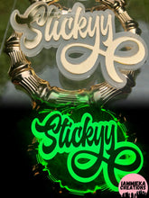 Load image into Gallery viewer, LIGHTS OUT (GLOW IN DARK) NAMEPLATE EARRINGS
