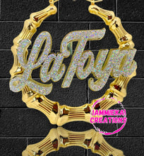 Load image into Gallery viewer, BLING BLING NAMEPLATE EARRINGS
