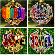 Load image into Gallery viewer, PRIDE NAMEPLATE EARRINGS
