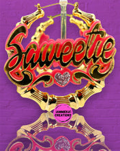Load image into Gallery viewer, SAWEETIE FESTIVAL NAMEPLATE EARRINGS ONLY
