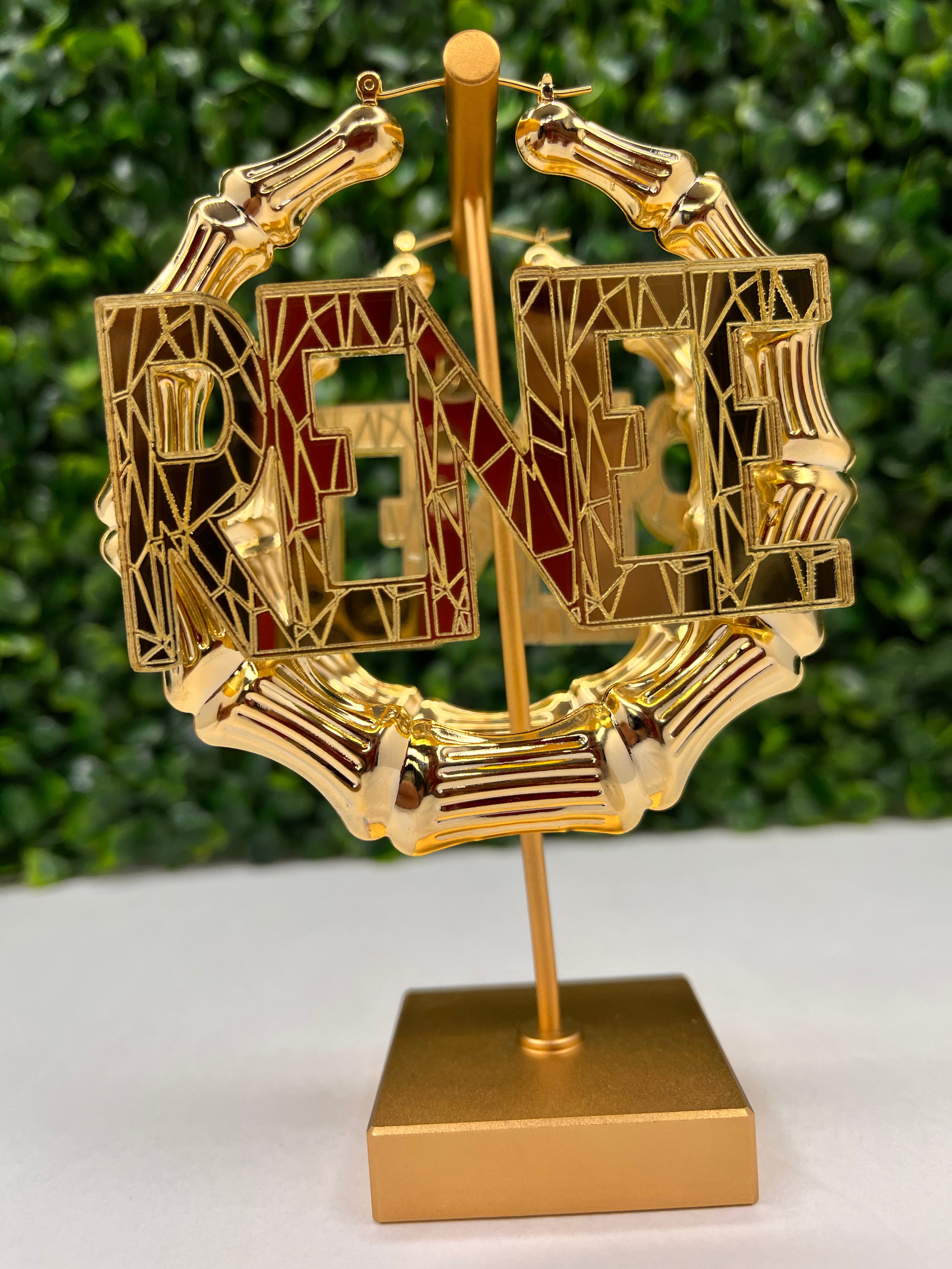 SAMMY STYLE NAMEPLATE EARRINGS