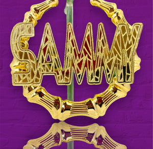 SAMMY STYLE NAMEPLATE EARRINGS
