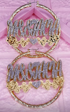 Load image into Gallery viewer, BLING BLING NAMEPLATE EARRINGS
