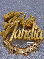 CALLING ALL HEARTS NAMEPLATE EARRINGS