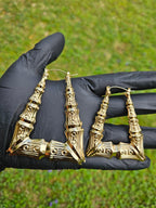 TOYKA NAMEPLATE EARRINGS