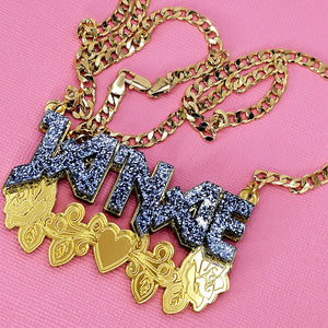 BLING NAMEPLATE NECKLACES