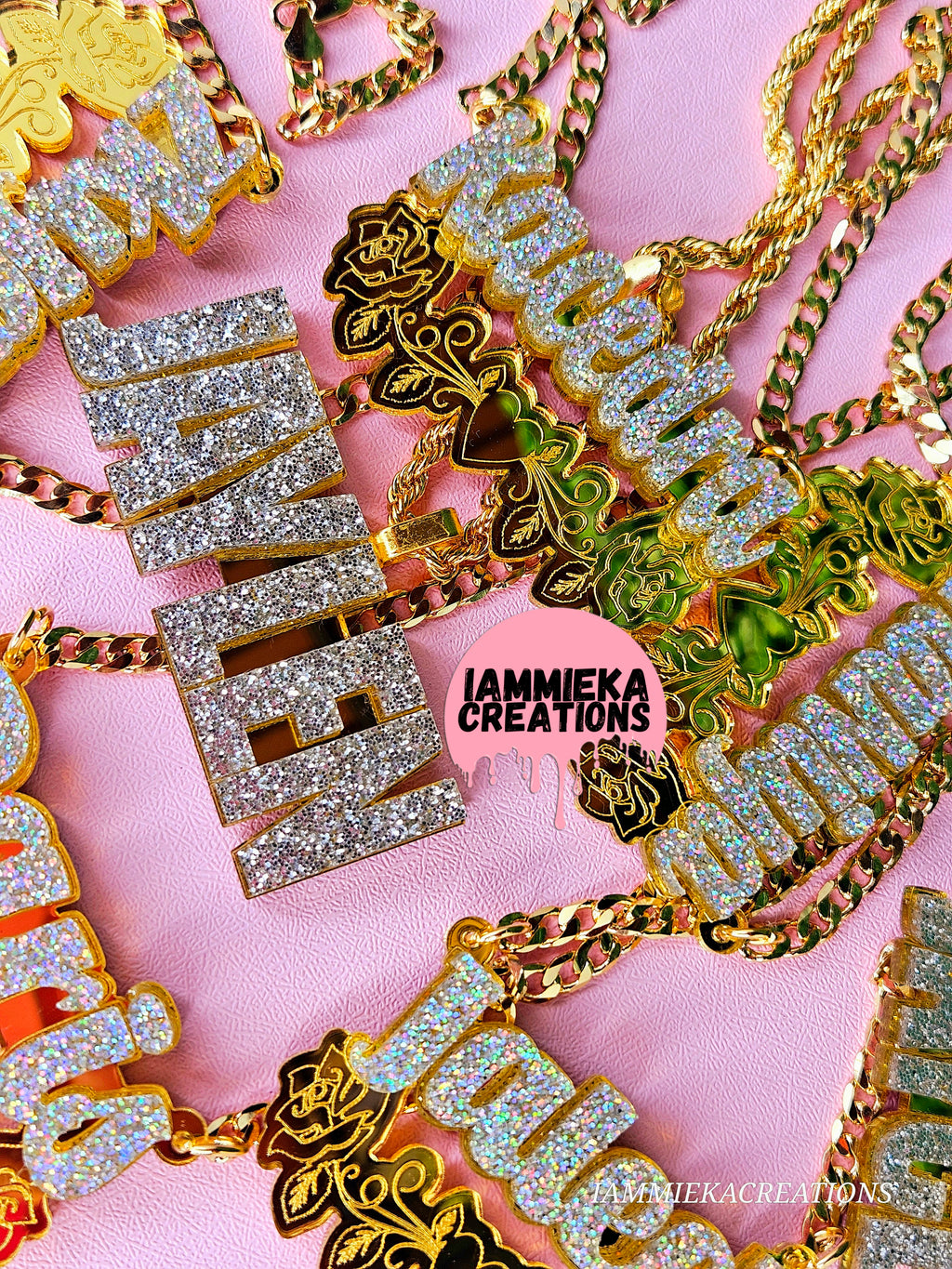 BLING NAMEPLATE NECKLACE