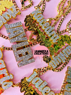 BLING NAMEPLATE NECKLACE