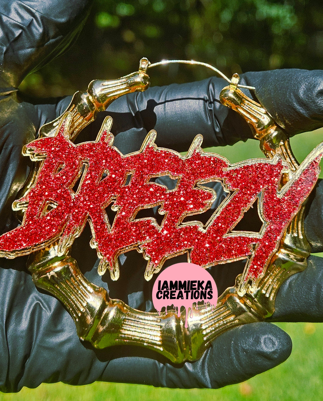 YO! / CHRIS BROWN (BREEZY) EARRINGS GLITTER