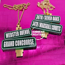 Load image into Gallery viewer, REP YOUR BLOCK PENDANT NECKLACE
