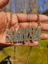 Load image into Gallery viewer, BLING NAMEPLATE NECKLACES
