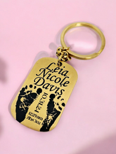 Load image into Gallery viewer, BIRTH ANNOUNCEMENT KEYCHAIN
