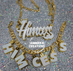KITTY NAMEPLATE SET- NECKLACE and BRACELET