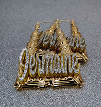 Load image into Gallery viewer, TOYKA NAMEPLATE EARRINGS | IAMMIEKACREATIONS™
