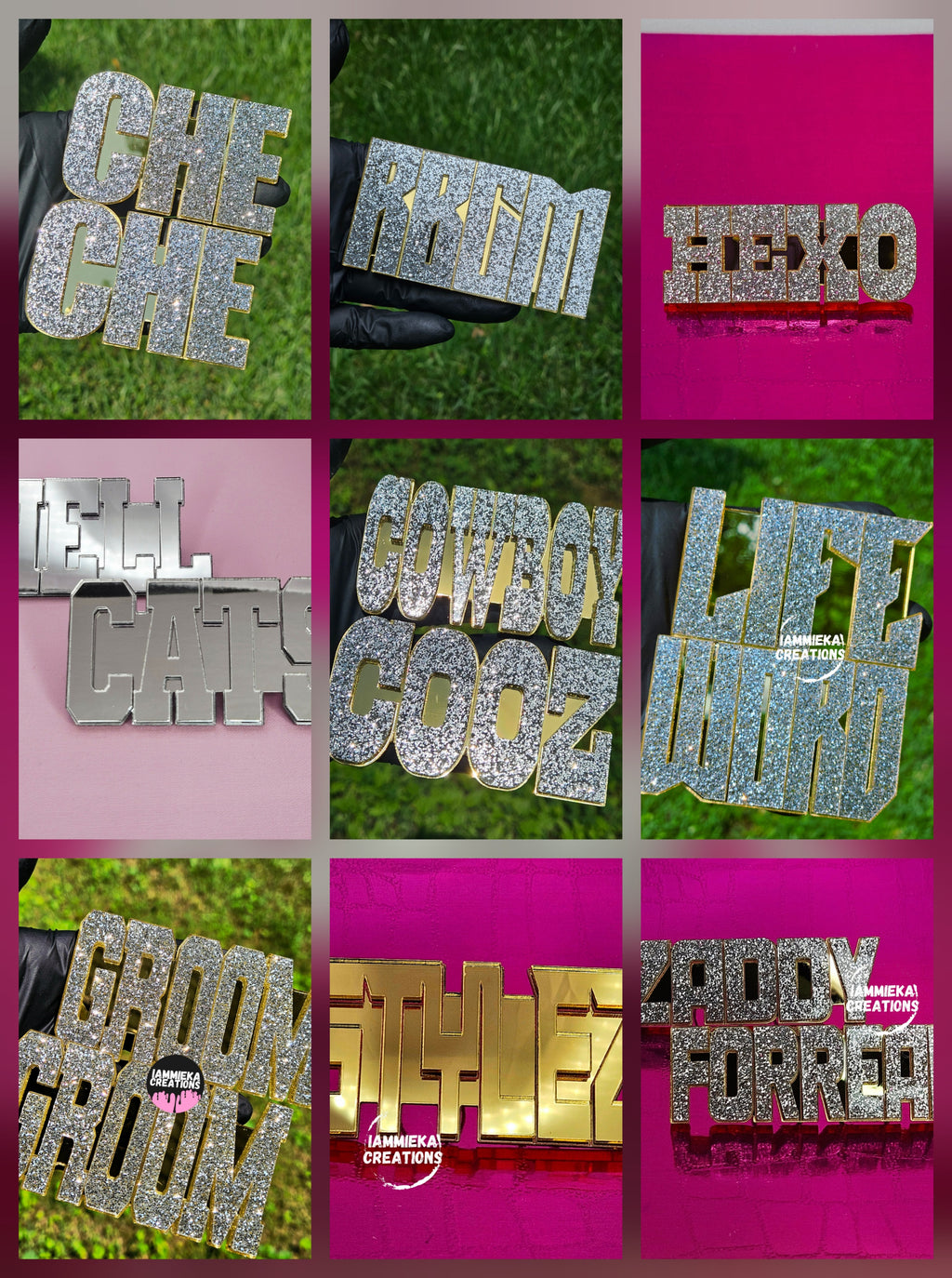 KNUCKLE (FINGER) NAMEPLATE RINGS