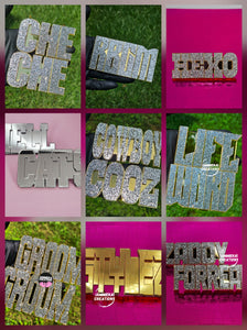 KNUCKLE (FINGER) NAMEPLATE RINGS
