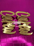 STUD NAMEPLATE EARRINGS