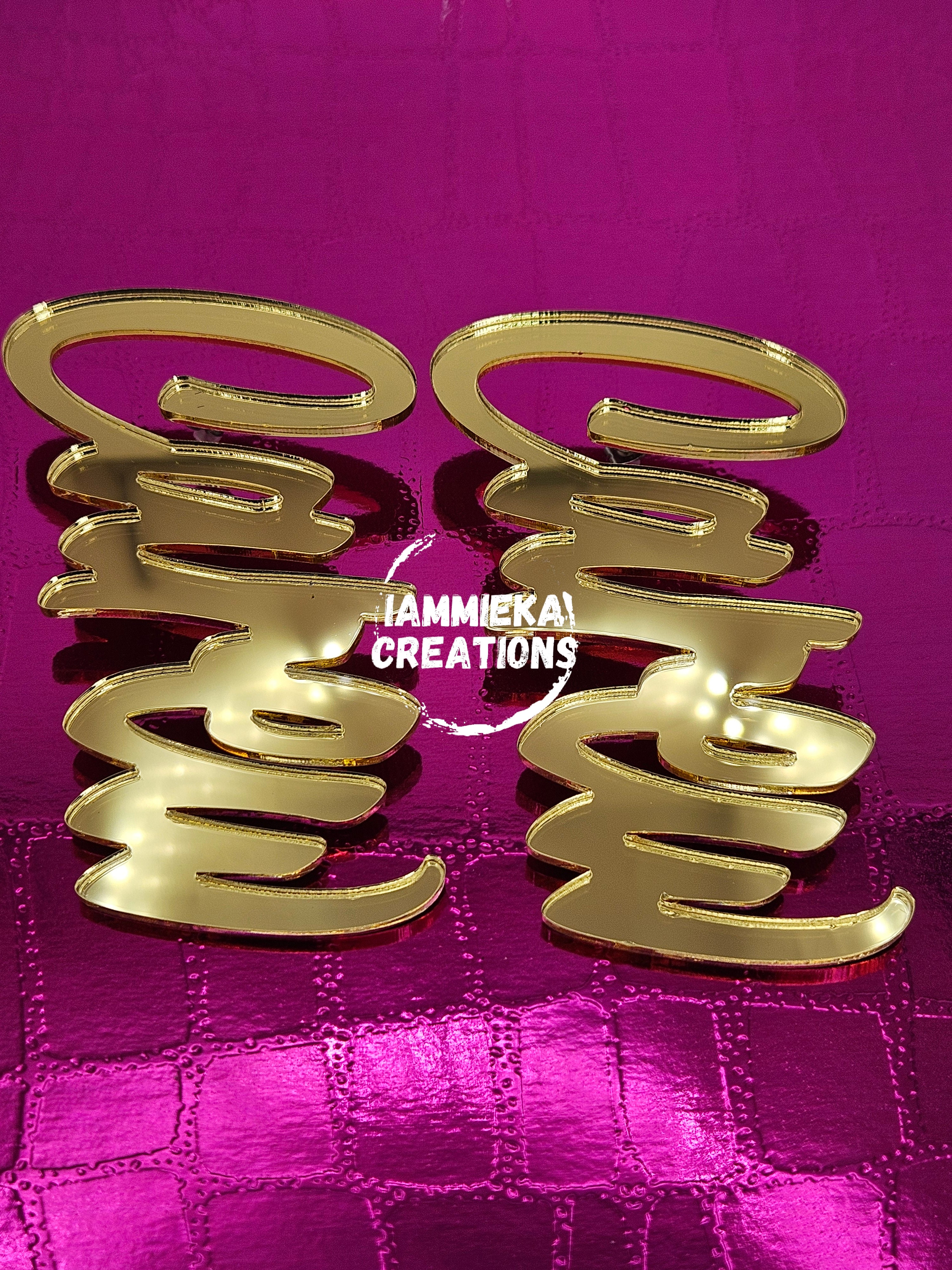 STUD NAMEPLATE EARRINGS