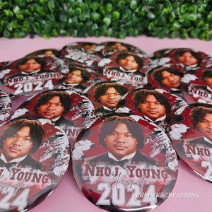 3" BUTTON PINS
