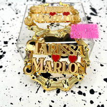Load image into Gallery viewer, LOVERS/COUPLES EDITION NAMEPLATE EARRINGS

