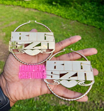 Load image into Gallery viewer, CITY GIRLS NAMEPLATE EARRINGS
