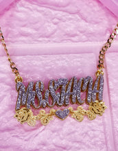 Load image into Gallery viewer, BLING NECKLACE NAMEPLATE NECKLACES  | IAMMIEKACREATIONS™
