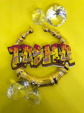 Load image into Gallery viewer, GRAFFITI NAMEPLATE EARRINGS
